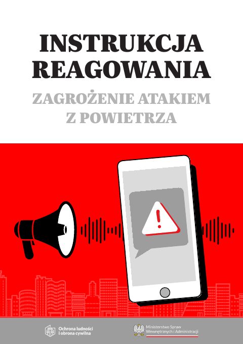 Okładka Instrukcji reagowania – zagrożenie atakiem z powietrza
